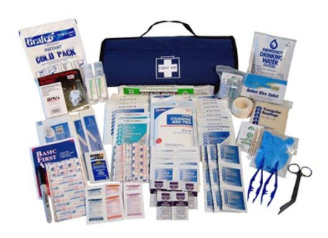 130-PIECE ROLL-UP EMERGENCY FIRST-AID KIT