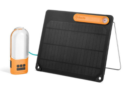 light with solar pannel charger