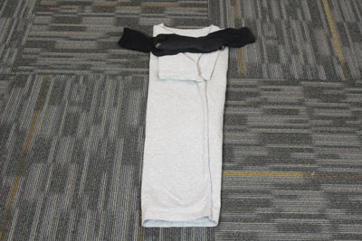 Step 3: Place Socks on Folded Shirt